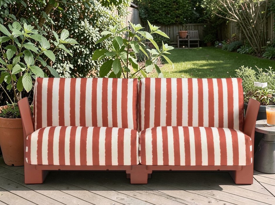 Pop Outdoor Monoblock Sofa 2-seater Kartell