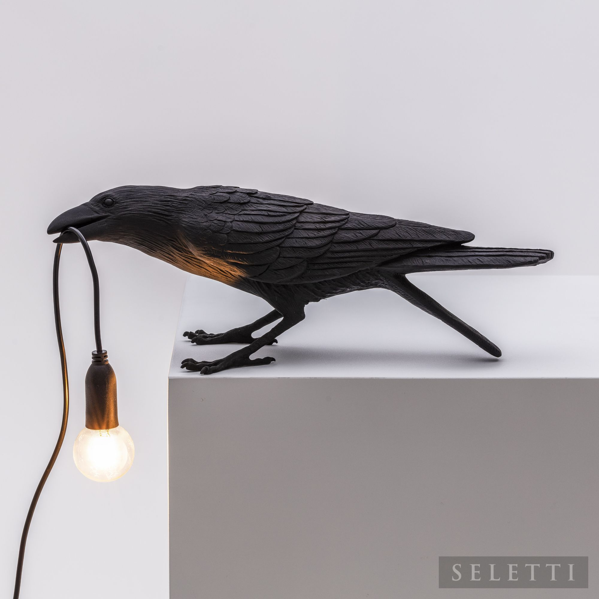 Bird Lamp Playing black Seletti