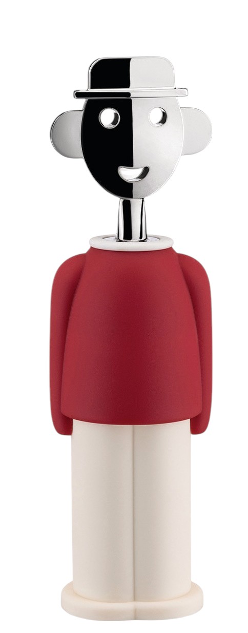 Alessandro M. Corkscrew red and white Alessi