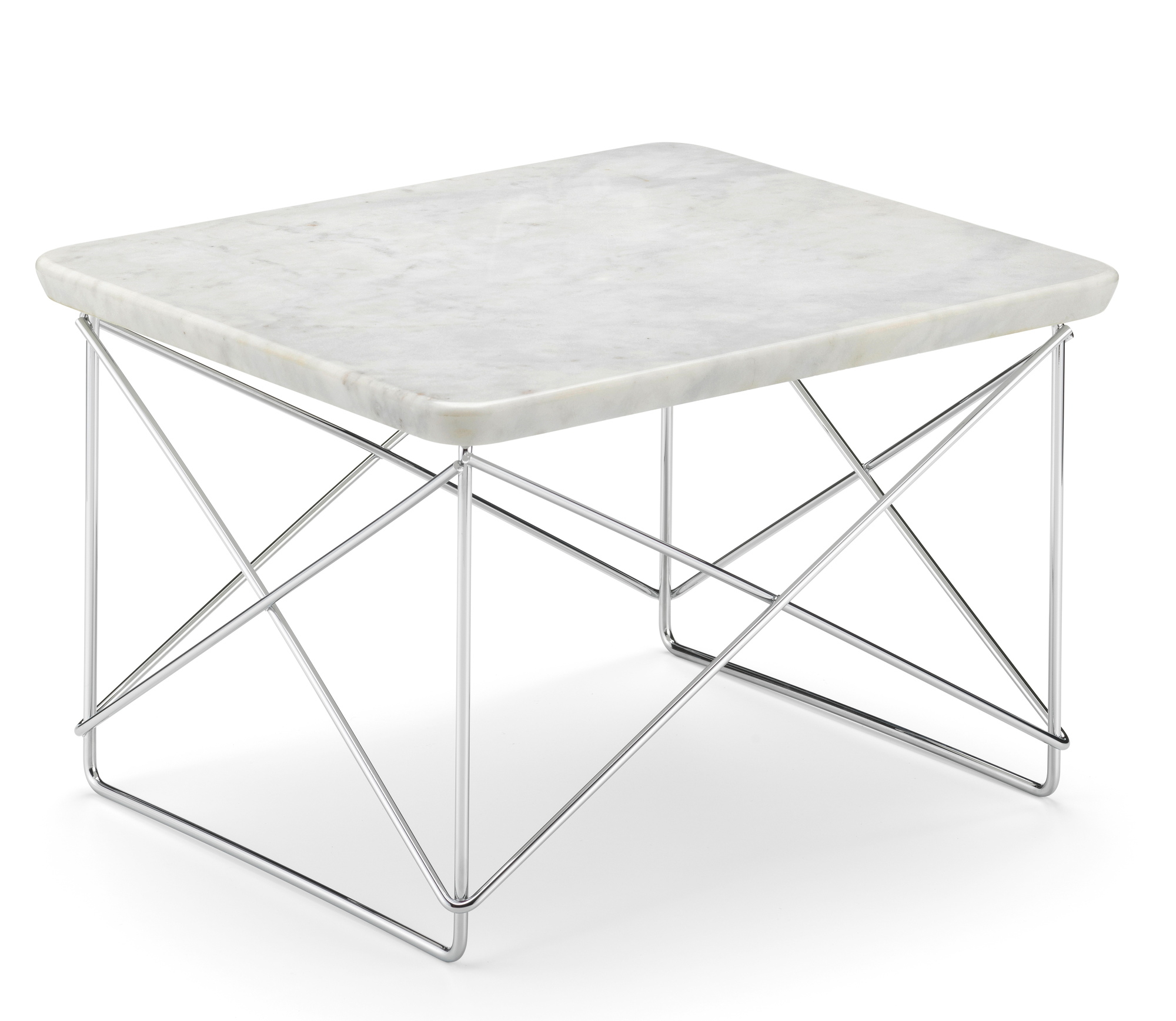 Occasional LTR Side table Marble Vitra Chrome