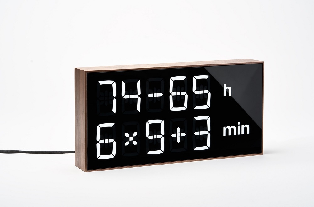 Digital clock LED digital clock / table clock / wall clock Albert Clock Black