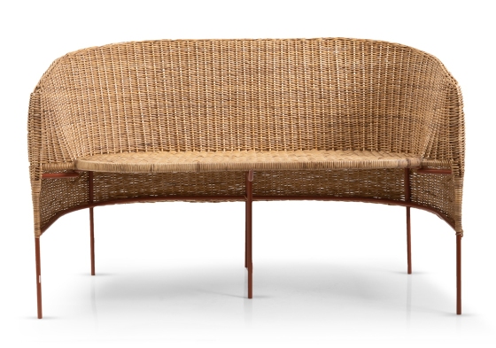 Caribe Natural 2 seater bench outdoor ames