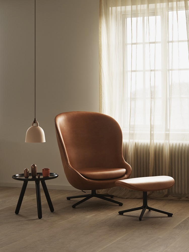 Hyg Lounge Chair High Swivel Armchair Normann Copenhagen