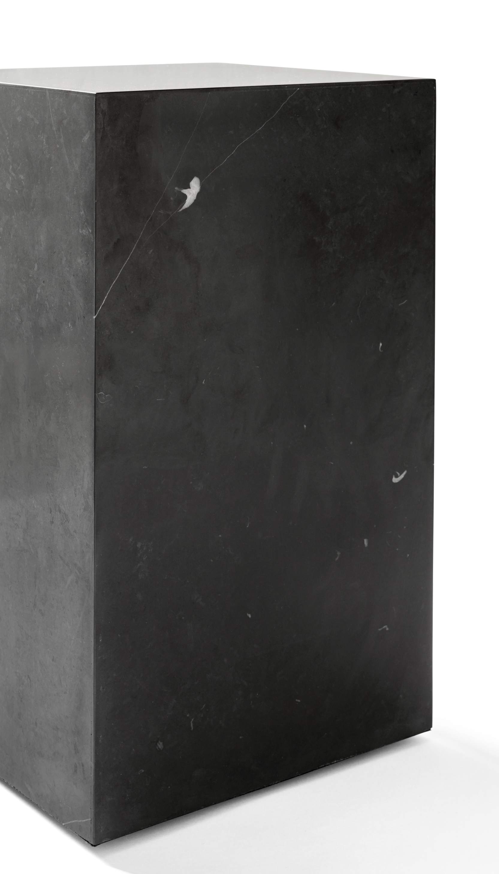 Plinth Tall Side table Audo Black Marble Marquina Plinth Tall Side table Audo Black Marble Marquina