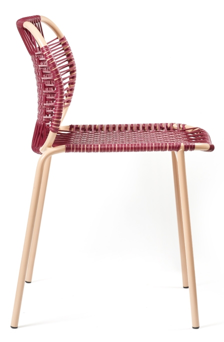 Cielo Stacking Chair Outdoor ames Red - Pink sand