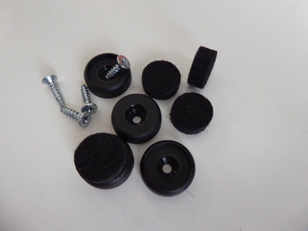 Felt slides set for Eames Plastic Chair DSW / DAW / DKW Vitra