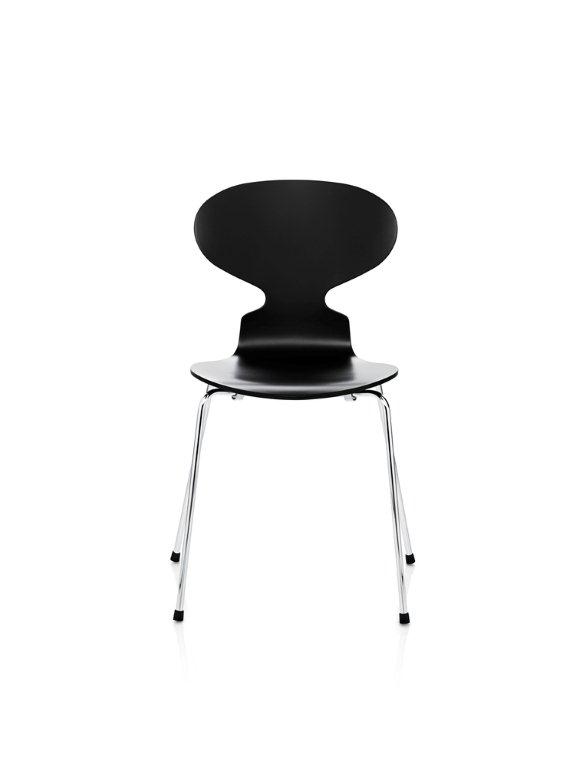 The Ant Chair 3100 3-LegS WOODED ESCHE WHITE / BASEL CHROME Fritz Hansen SINGLE PIECES
