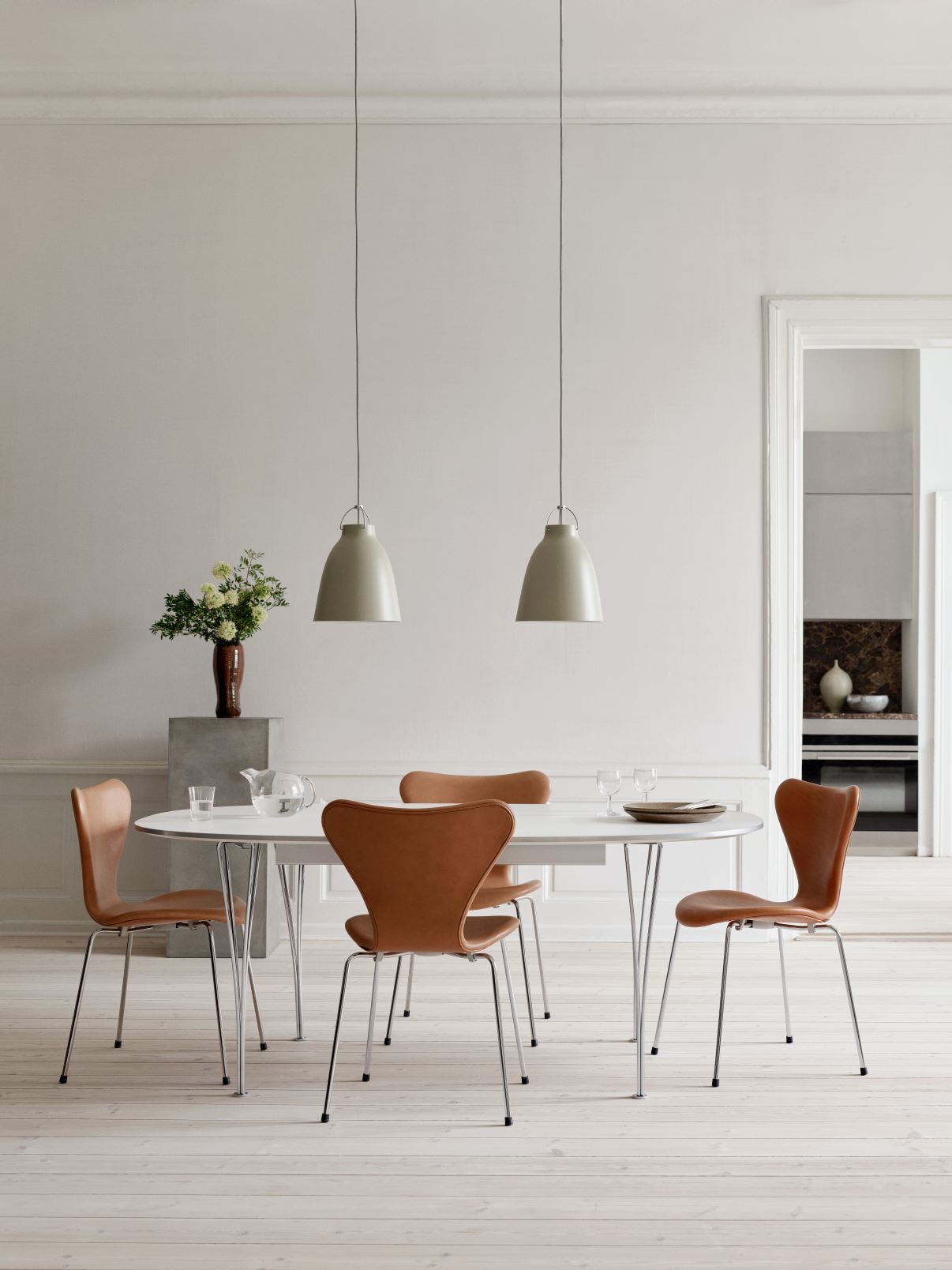 Fritz Hansen Super Elliptical table series