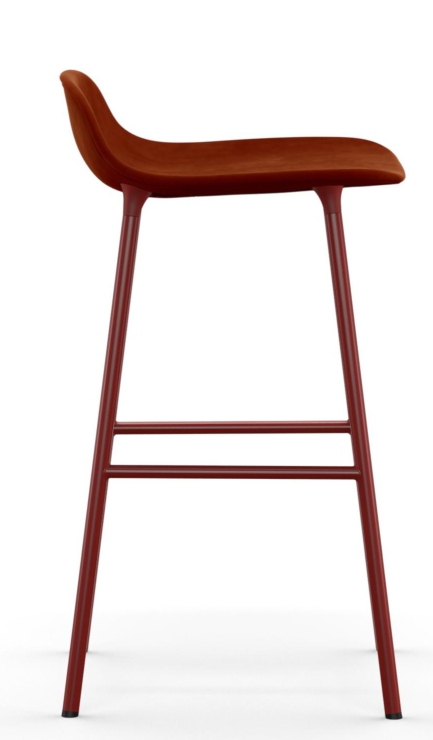 Form Barstool  H 65 cm Steel Upholstered Normann Copenhagen