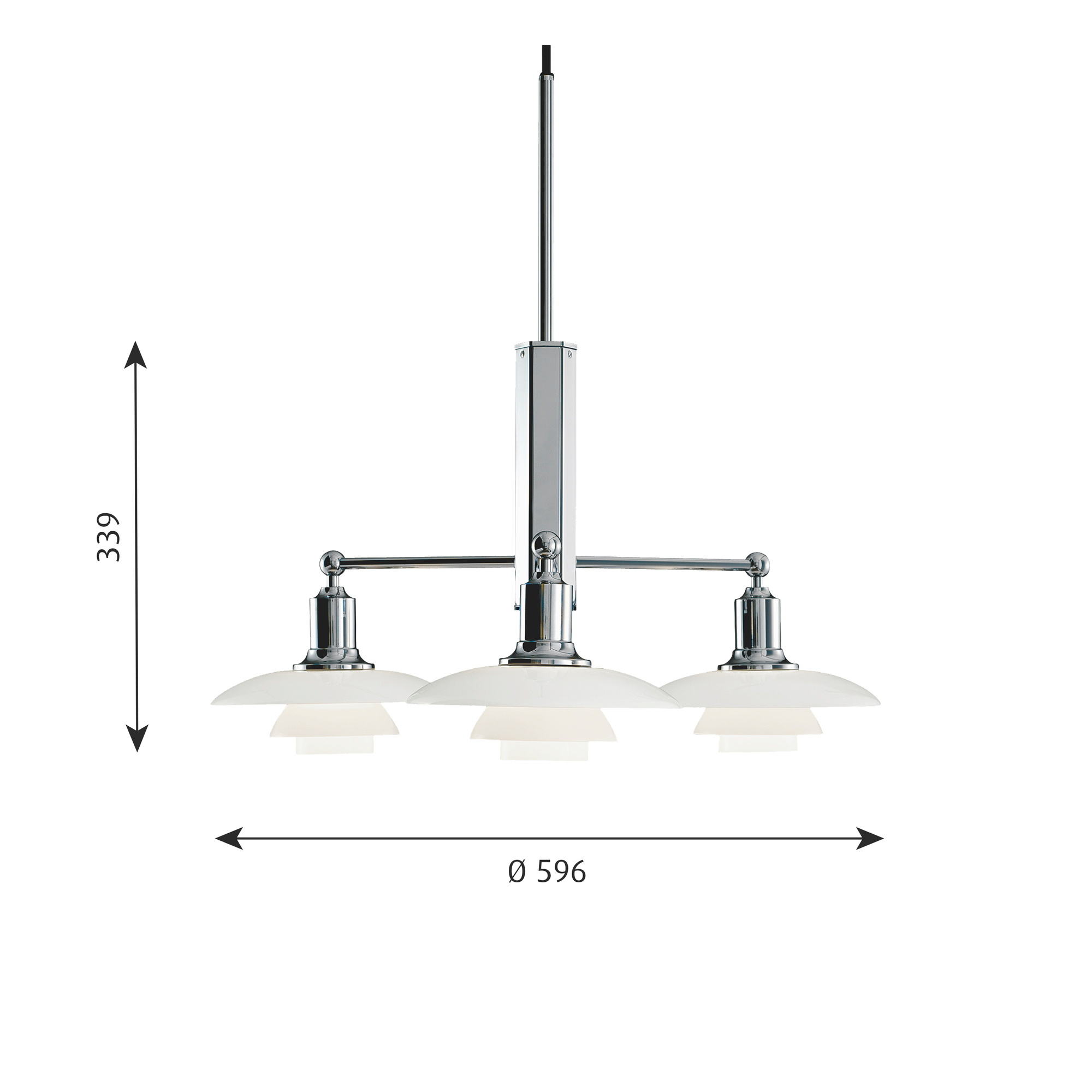 PH 2/1 Stem Fitting pendant light Louis Poulsen