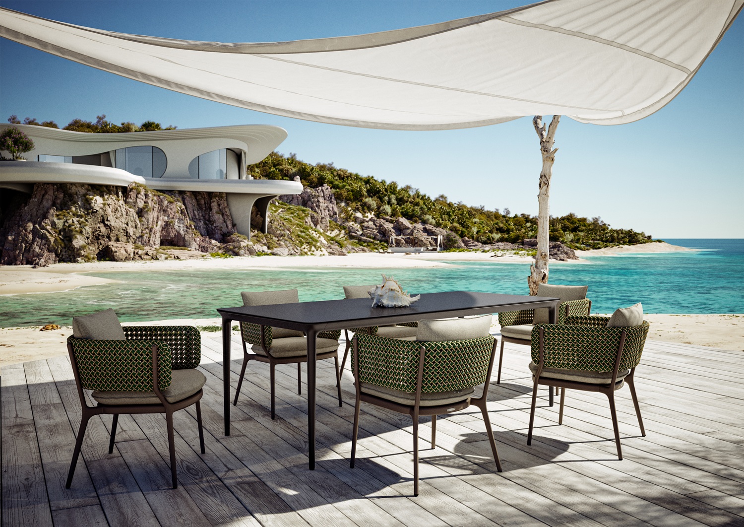 Bellmonde Outdoor Dining Table Dedon