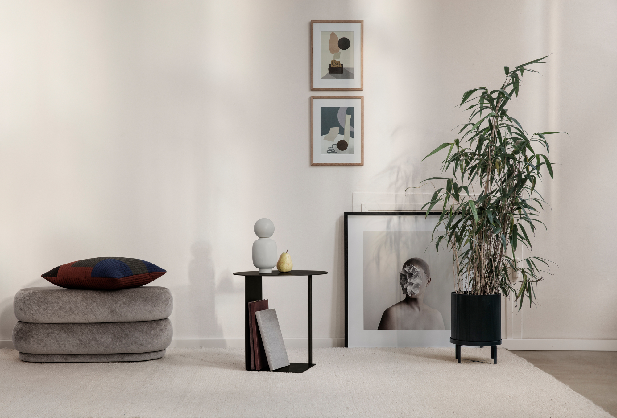 Bau Flower Pot Large Ferm Living Black