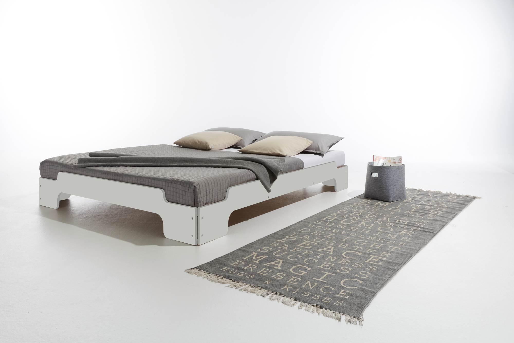 Stacking Bed CPL White Comfort height Müller Möbelwerkstätten 950m2