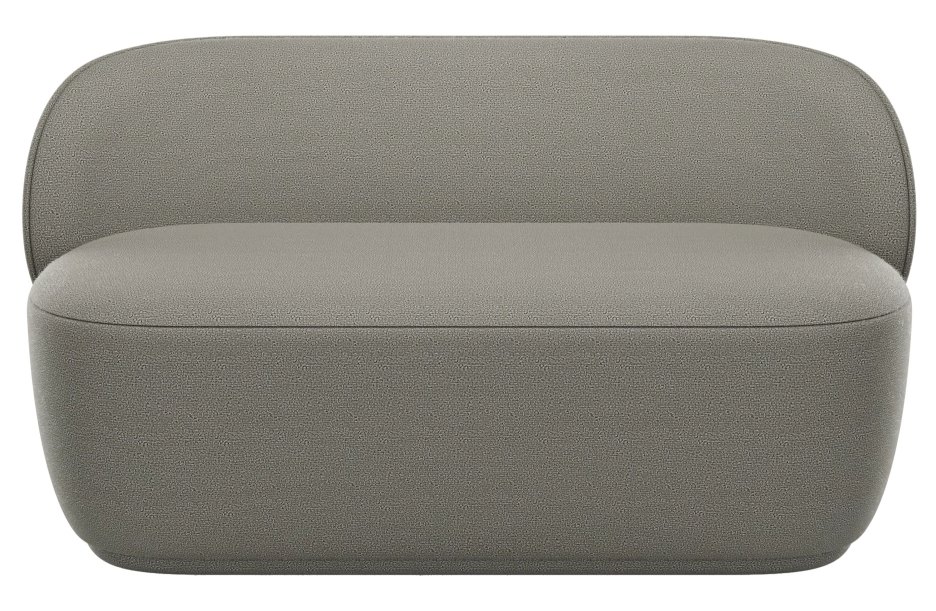 Kuon Sofa: Modernes 2-Sitzer Sofa in Taupe von Blomus Socia für Wohnzimmer und Lounge.
