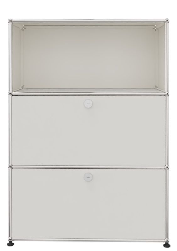 USM Haller Highboard 1 Open / 2 Flaps Pure white - FAST DELIVERY    