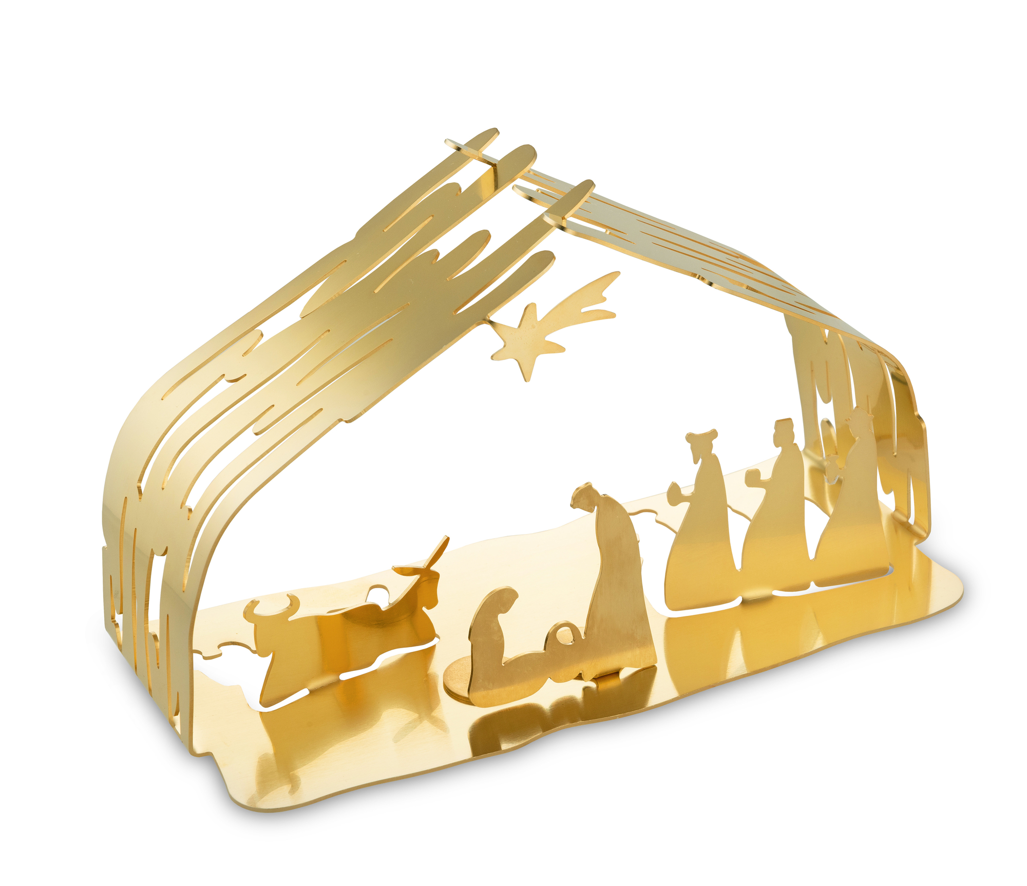 Bark Crib Crib in stainless steel 18/10 BM09 GD Alessi SINGLE PIECE
