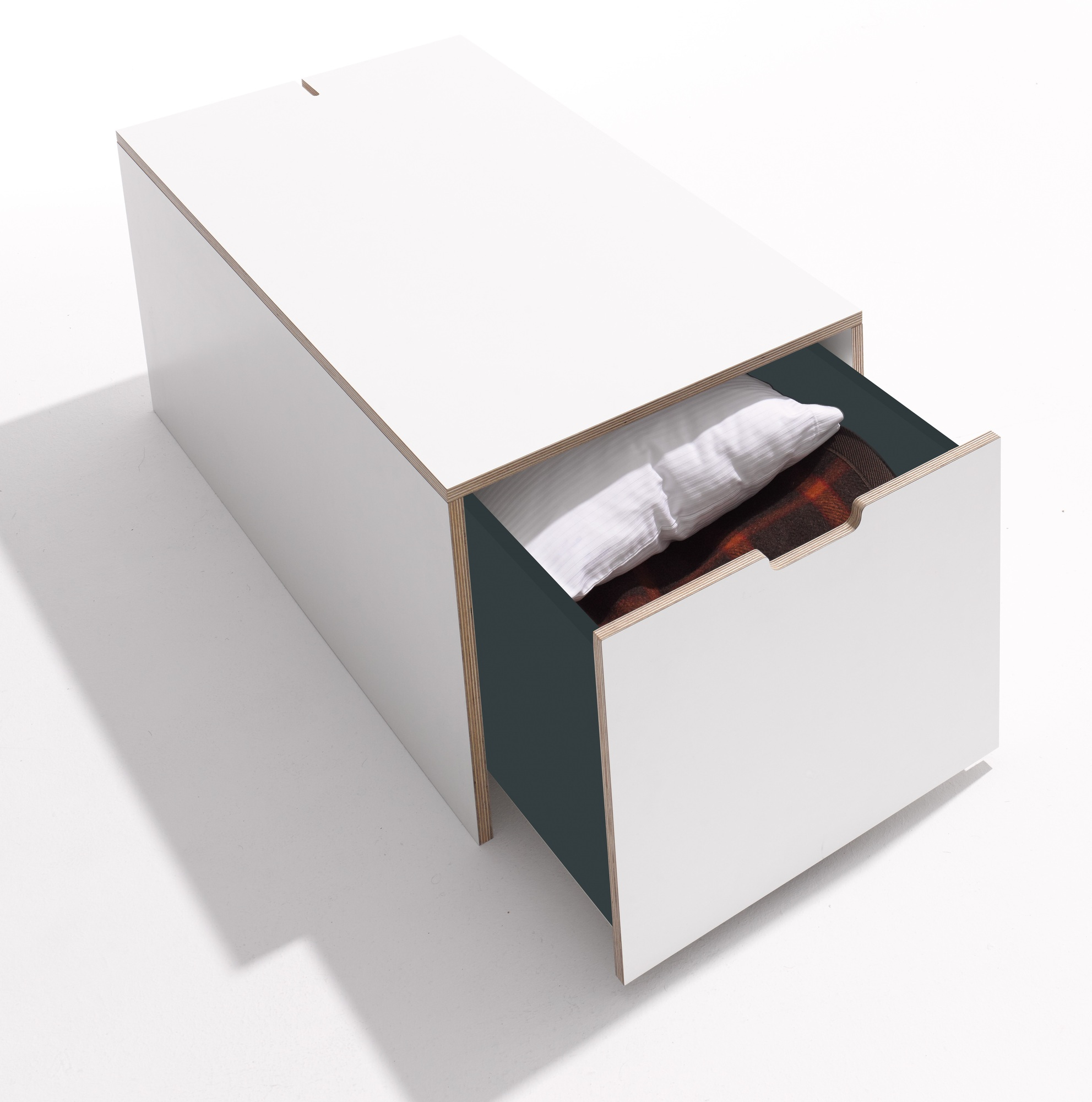 Classic Bedding box 16 with drawer Müller Möbelwerkstätten