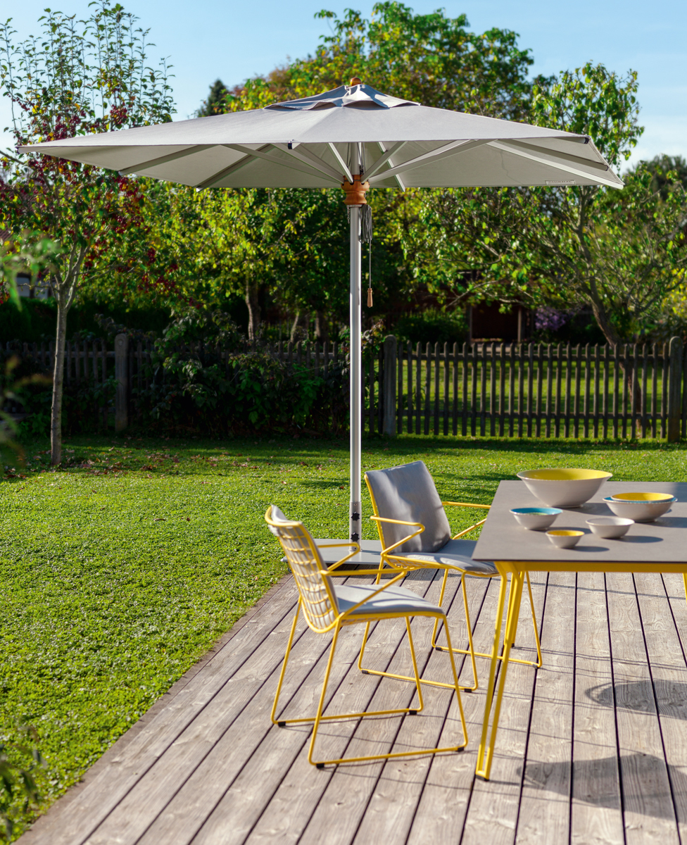 Aluminium Parasol Round Grey Weishäupl