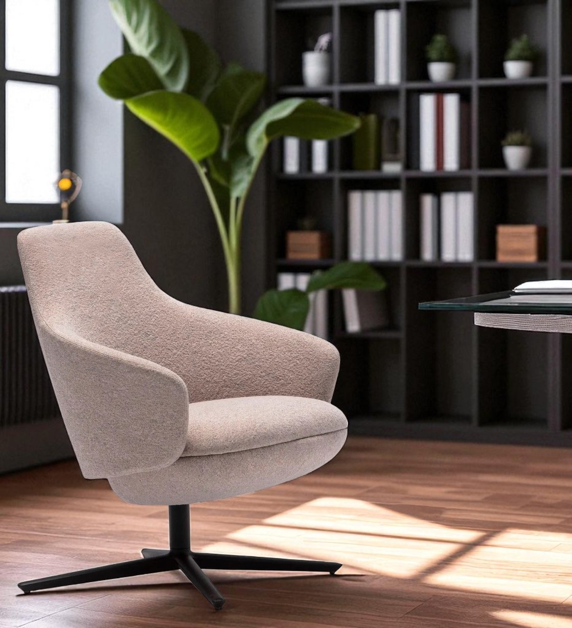 Calma BU2330 Lounge chair swivel Andreu World