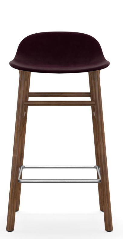 Form Barstool  H 65 cm Oak Upholstered Normann Copenhagen