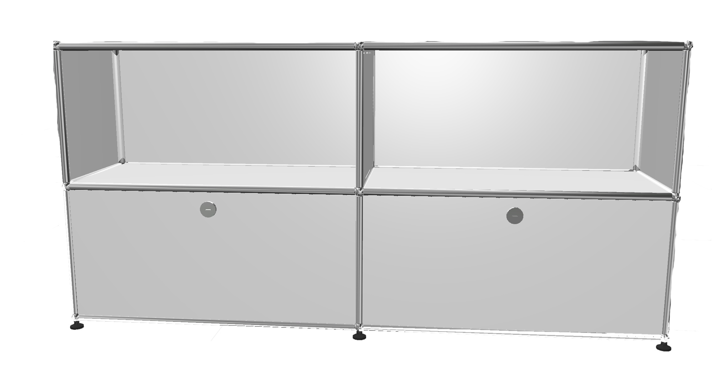 USM Haller Sideboard with 2 Drawers Pure white - FAST DELIVERY