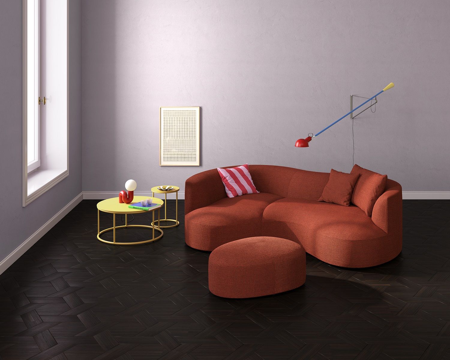 Siwa sofa small with lounger Cor