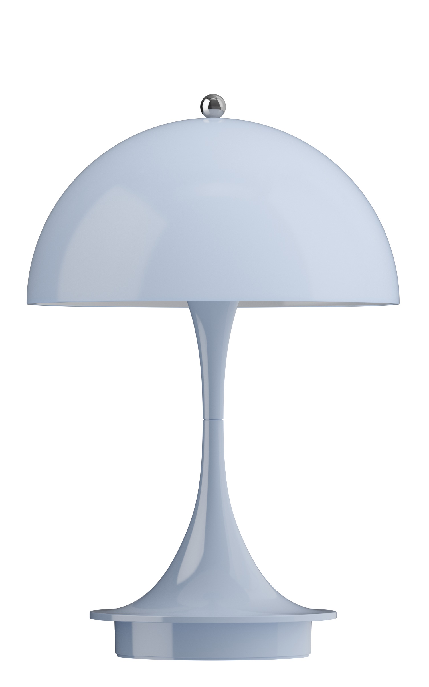 Panthella 160 Portable V3 rechargeable LED table lamp Indoor/Outdoor Louis Poulsen Opal blue