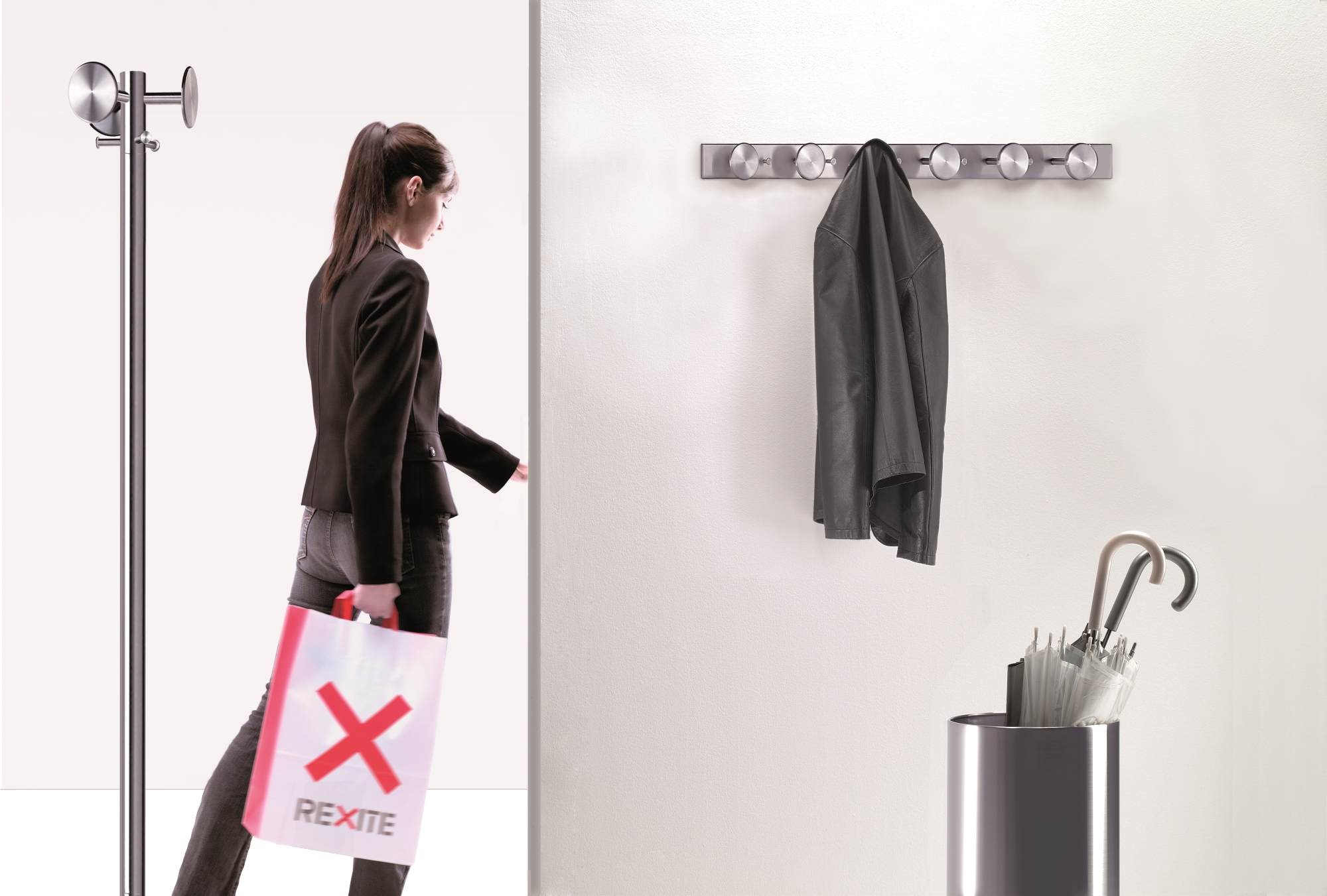 Nox high trash bin / umbrella stand Rexite