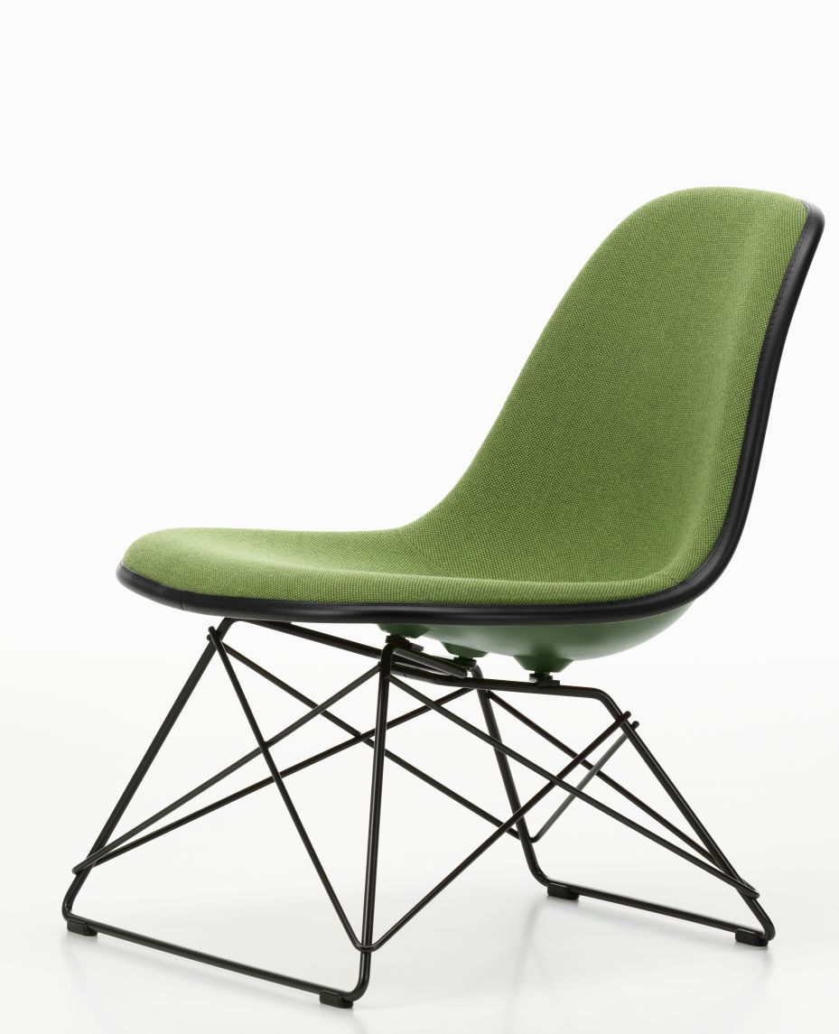 Eames Plastic Side Chair LSR Chair Fully upholstered Vitra