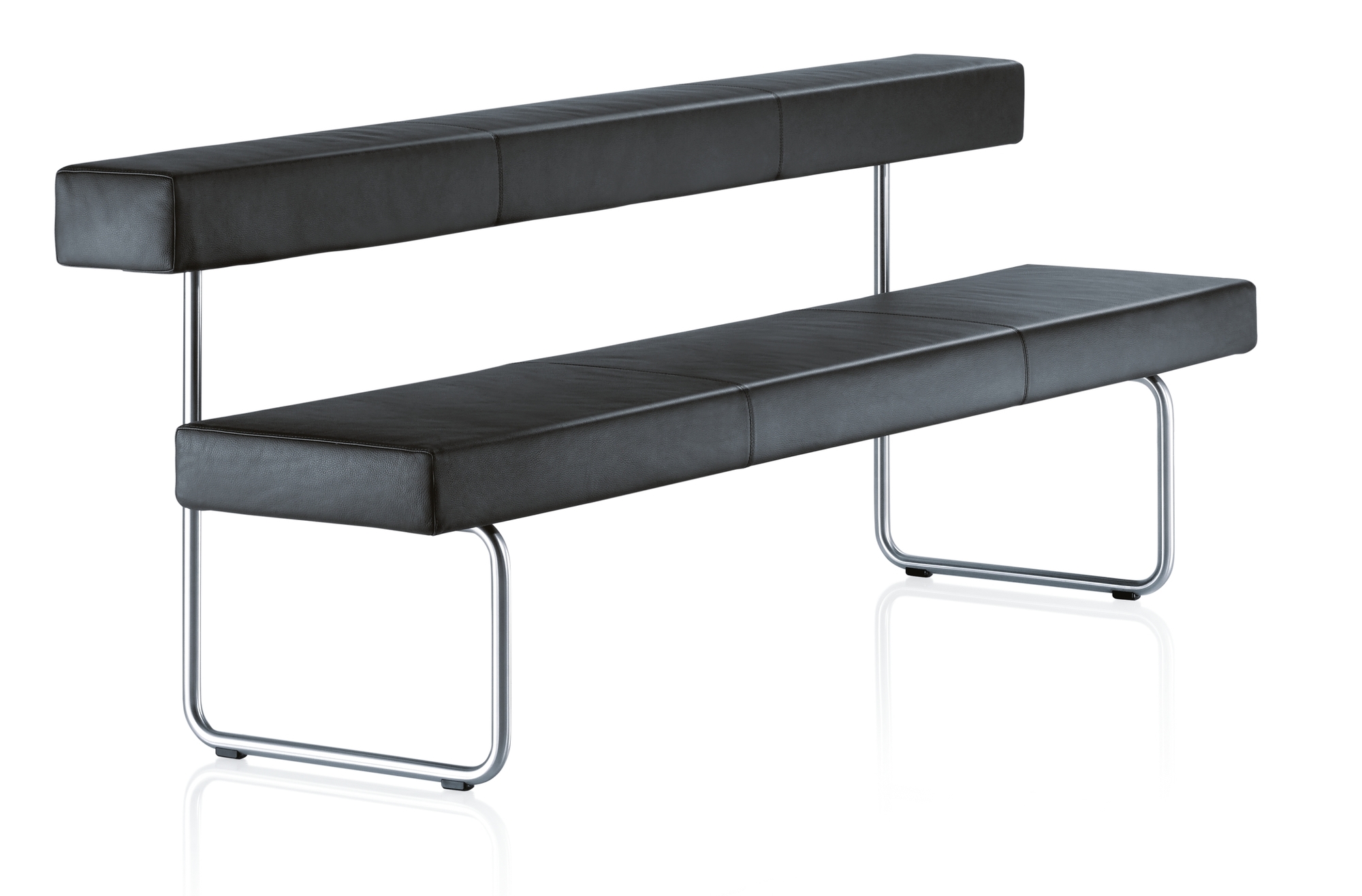 Permesso bench with backrest Girsberger