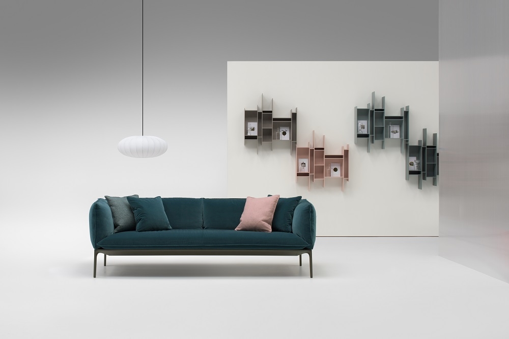 Randomito shelf system coloured MDF Italia