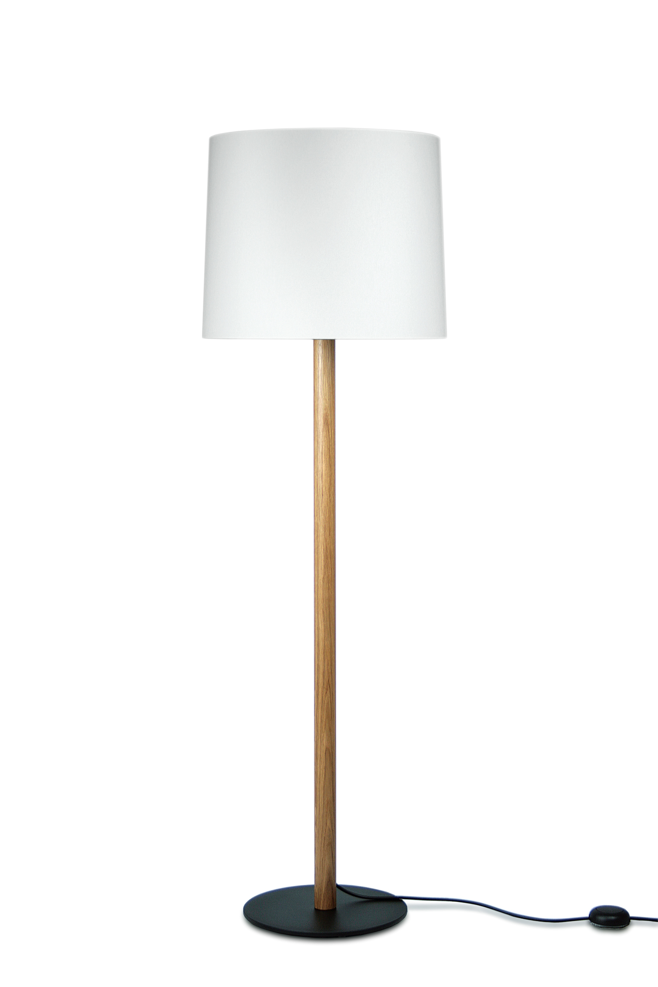 Miyu 165 floor lamp natural oak / white Maigrau