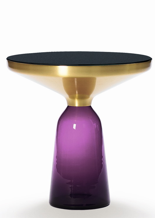 Bell Side Table ClassiCon Brass Amethyst Violet