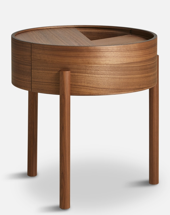 Arc Side Table Walnut Ø 42 cm Woud