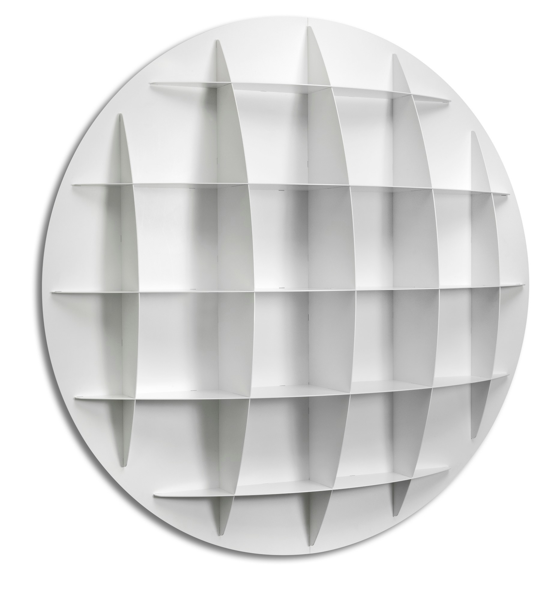 Continental Plus AL spherical bookcase White Industrie Carnovali