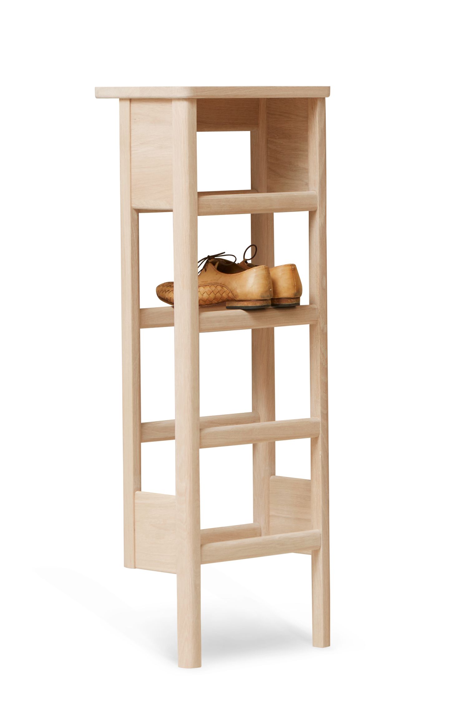 A Line Shoe rack 35 oak white oiled Form & Refine