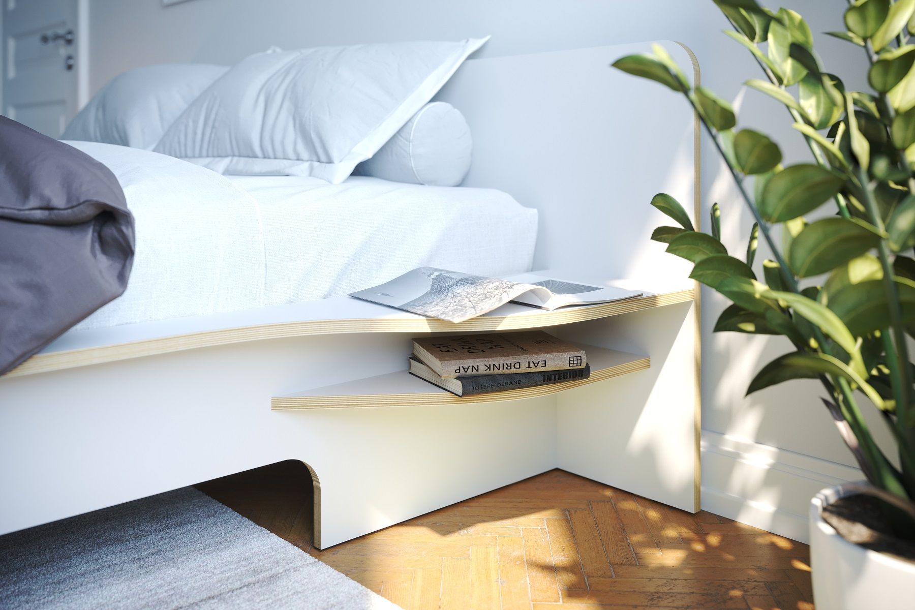 Plane Double bed Müller Möbelwerkstätten