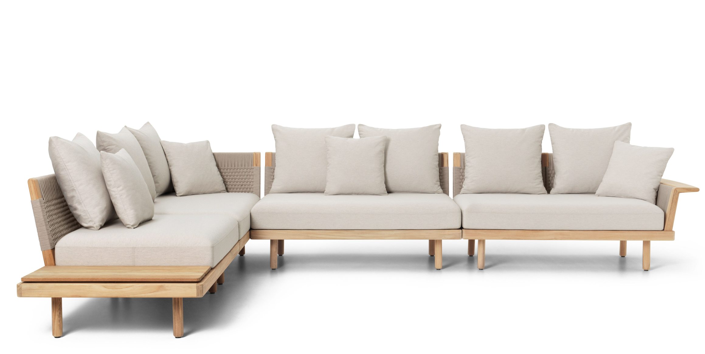 E520 Embrace Sofa Module with short backrest and side table Outdoor Carl Hansen & Søn 