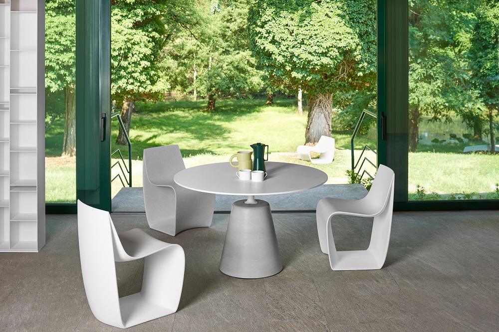 SIGN MATT Chair Indoor / Outdoor MDF Italia Concrete matte