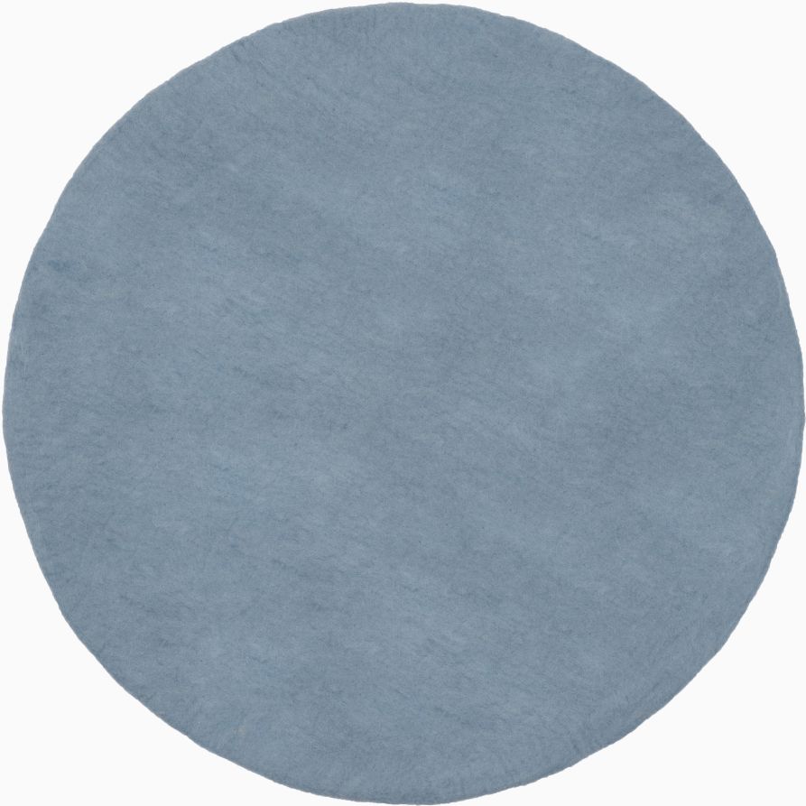 Mono Round Felt Rug Ø 160 cm myfelt Mia (light blue)