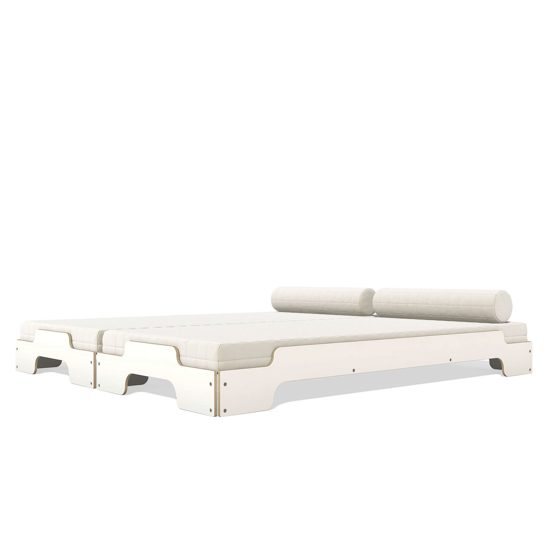 Stacking Bed CPL White Classical height Müller Möbelwerkstätten 900M2