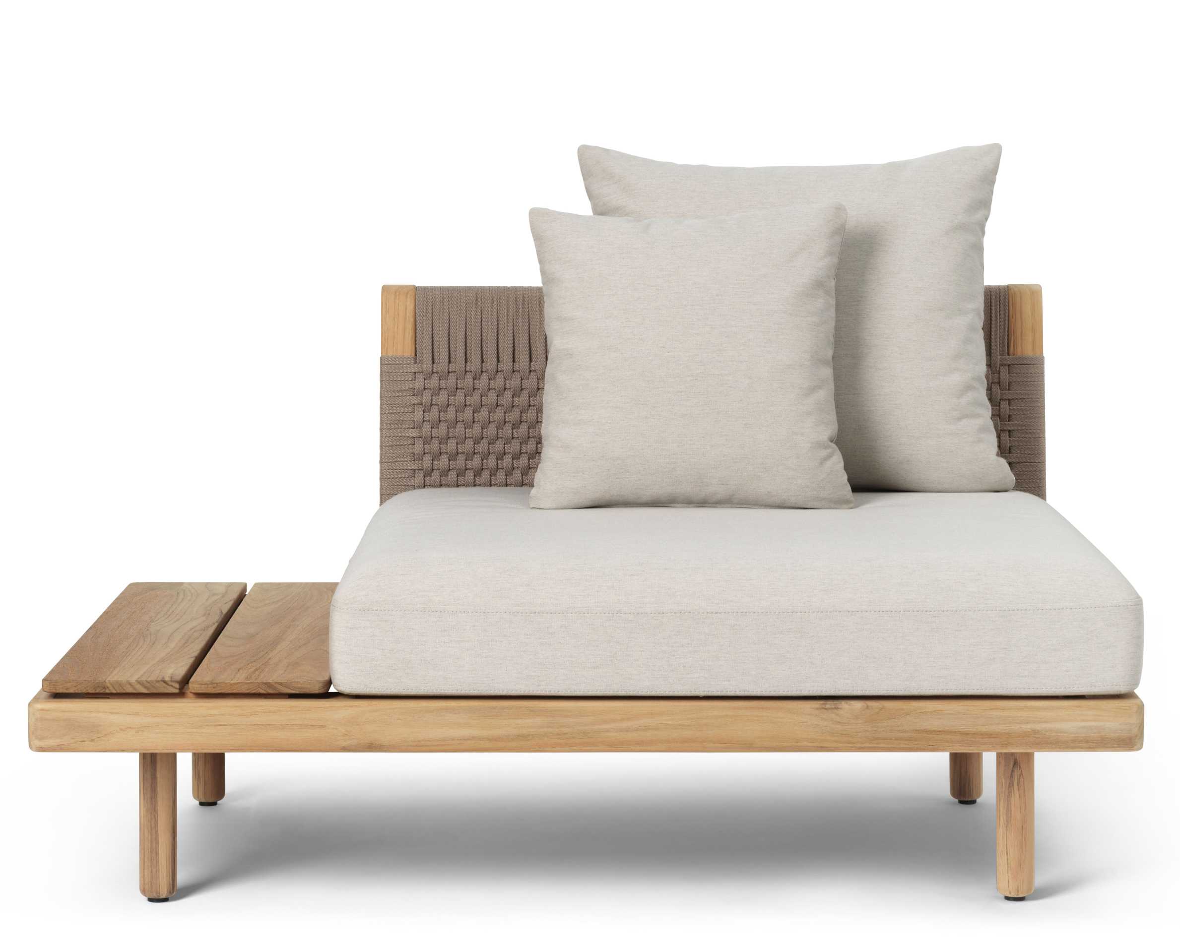 E520 Embrace Sofa Module with short backrest and side table Outdoor Carl Hansen & Søn 