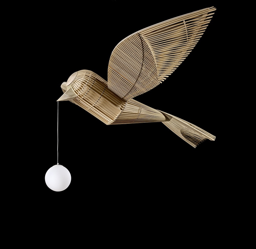 Big Bird / Birdy Suspension Lamp Sculpture LZF Lamps 