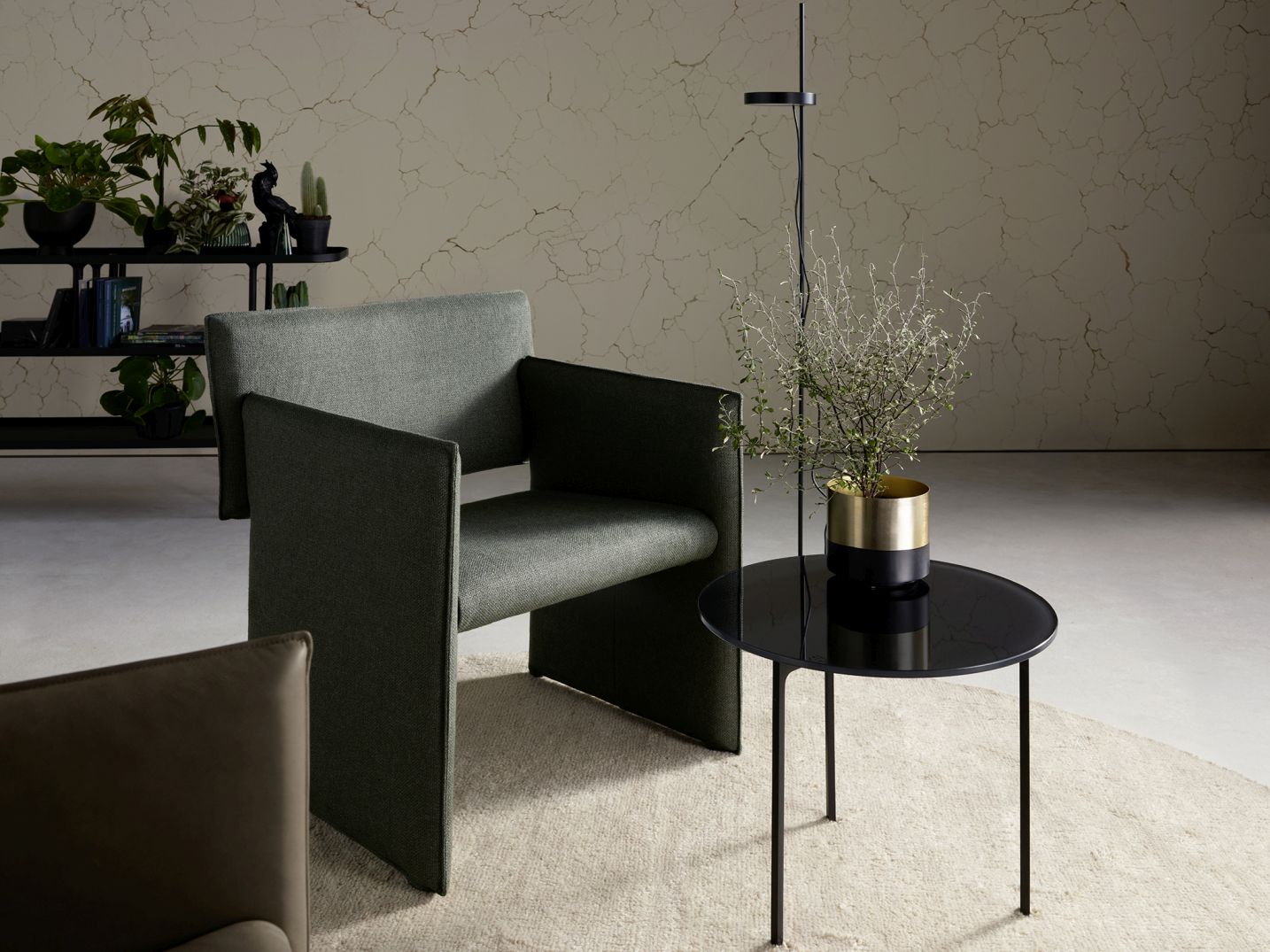 Noto Armchair with cheeks Cor