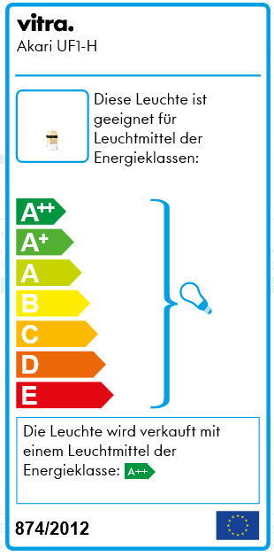 Akari table lamp UF1-H Vitra