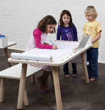 Growing Table tear-off rail for children table Pure Position