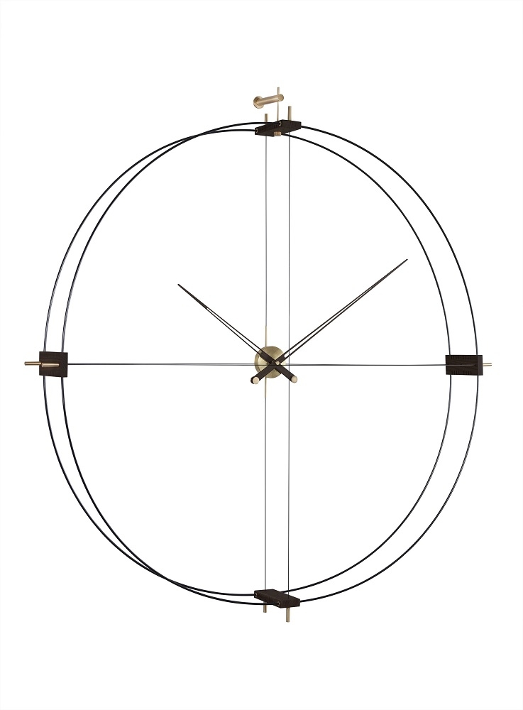 Delmori Wall Clock nomon Black/Wenge