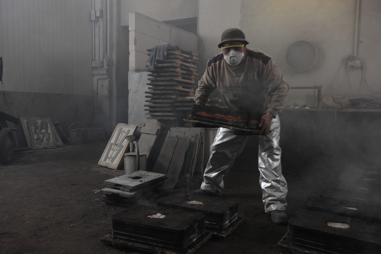 Art Déco 1930 Türdrücker Tecnolumen Matt nickel