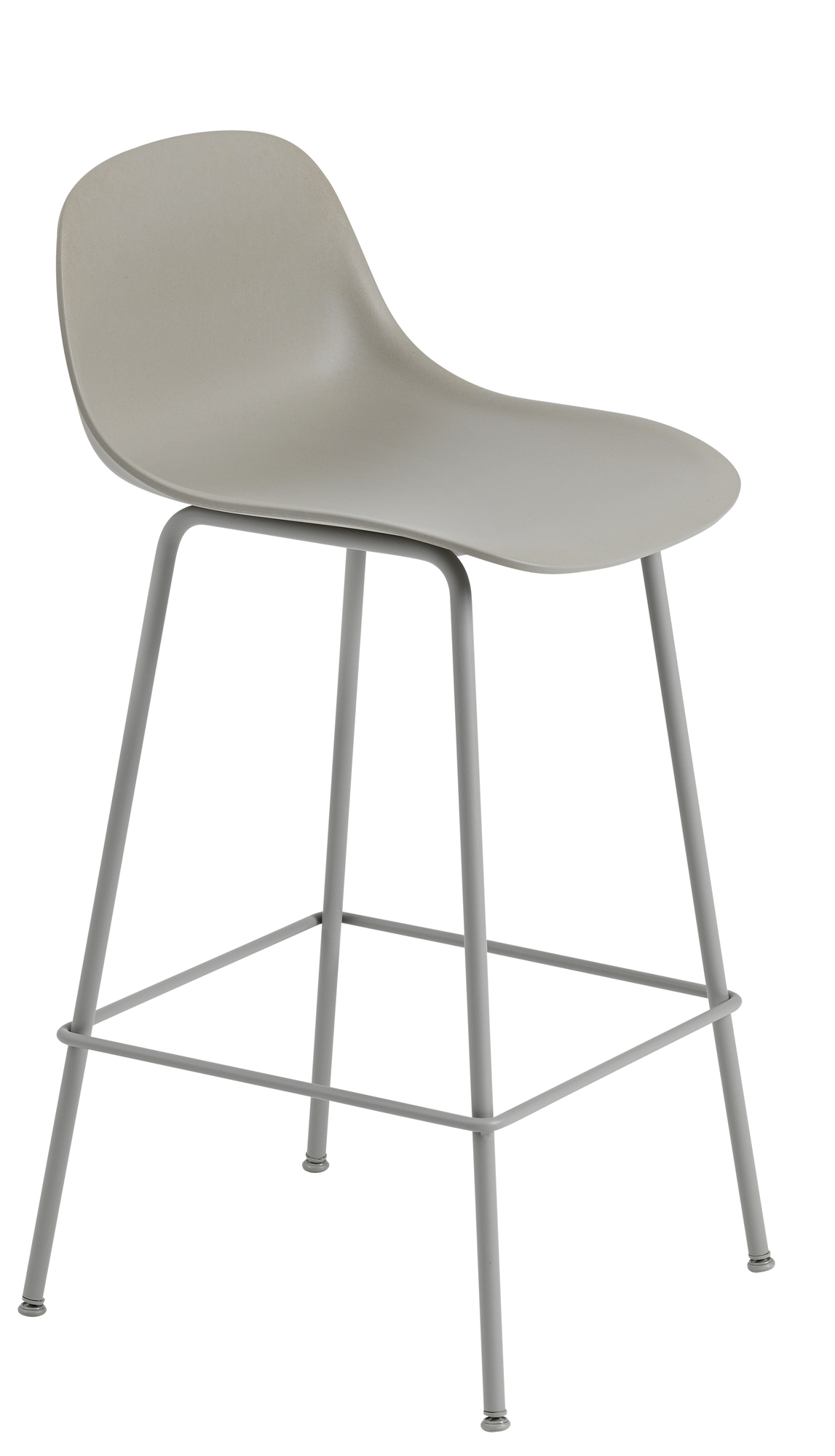 Fiber Counter Stool Bar Stool with Backrest H 65 cm Muuto