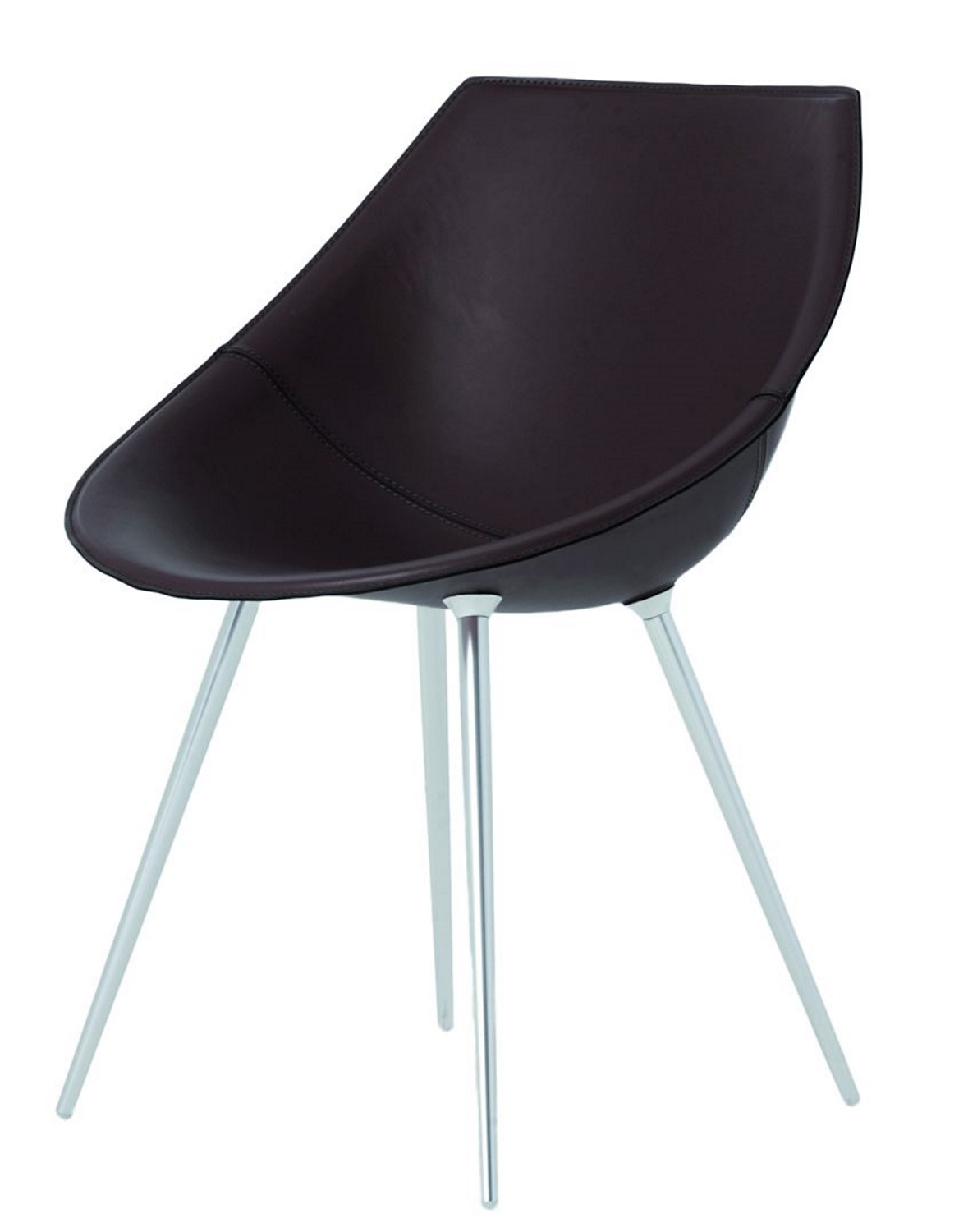 LAGO Chair with Armrests (Leather legs) Driade